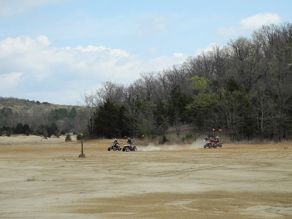 People riding ATVs at St. Joe State Park