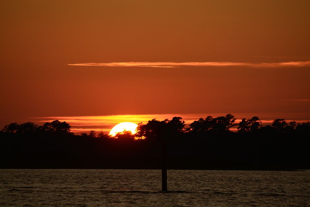 Sunset at Cape Fear River