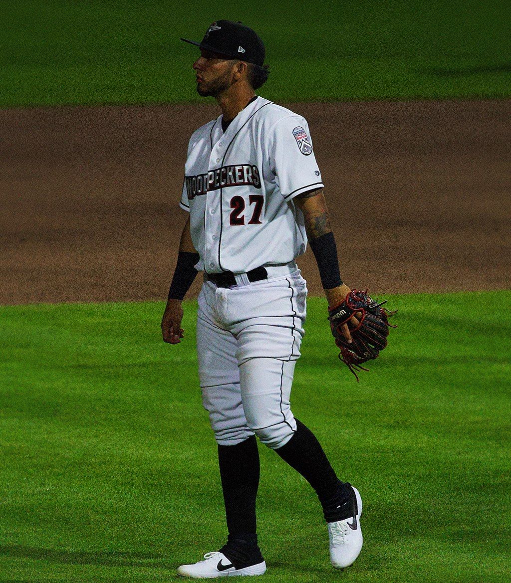 A baseball player at Segra Stadium