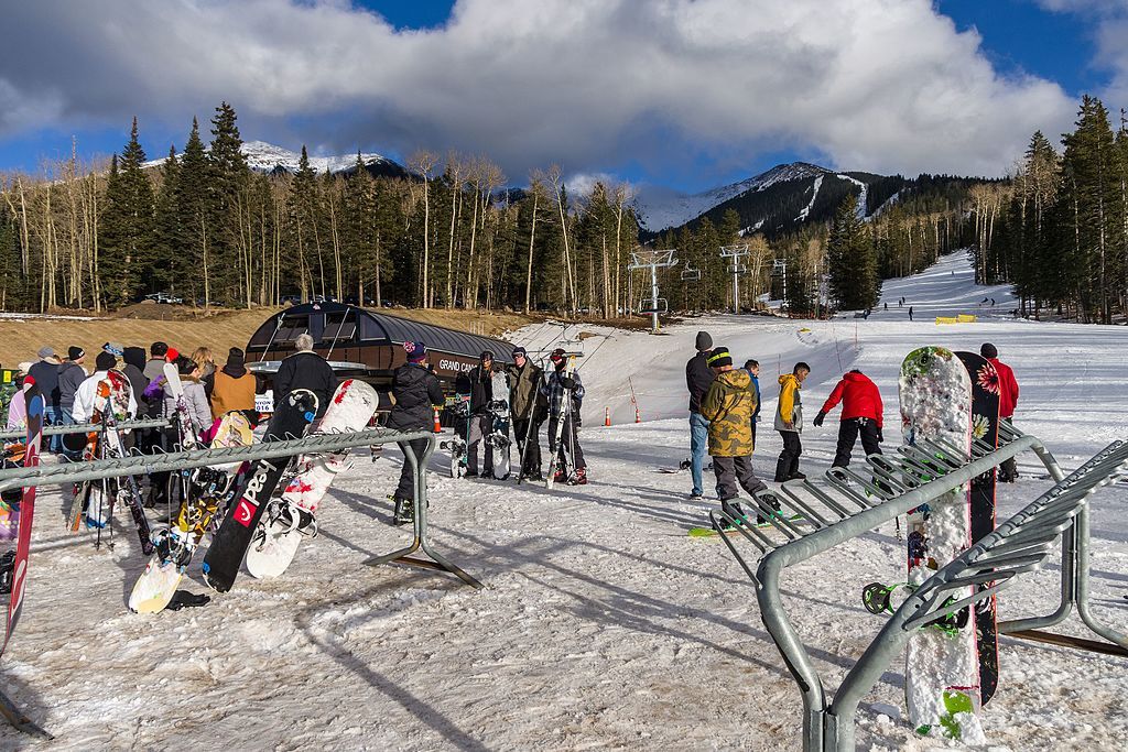 People at Arizona Snowbowl Ski Resort
