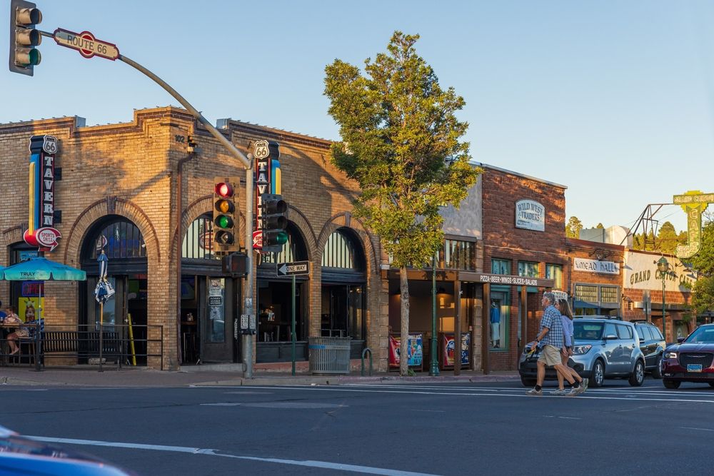 Shops along Downtown Flagstaff