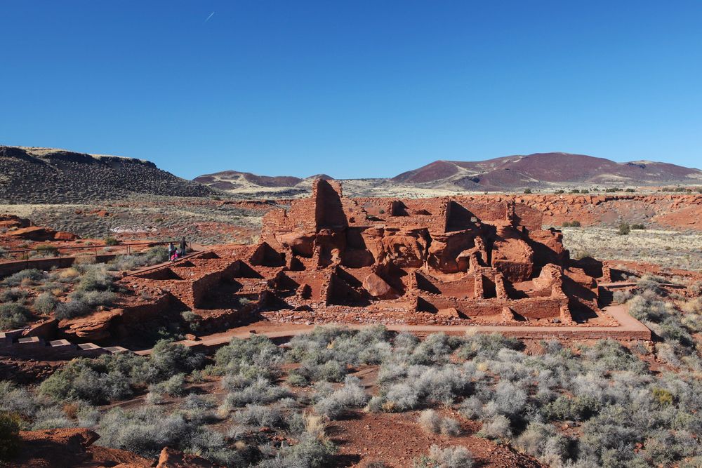 Aerial view of Wupatki National Monument