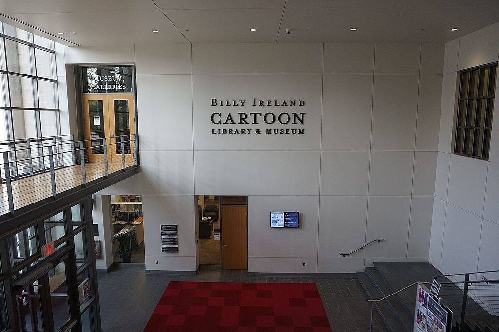 Interior of Billy Ireland Cartoon Library & Museum