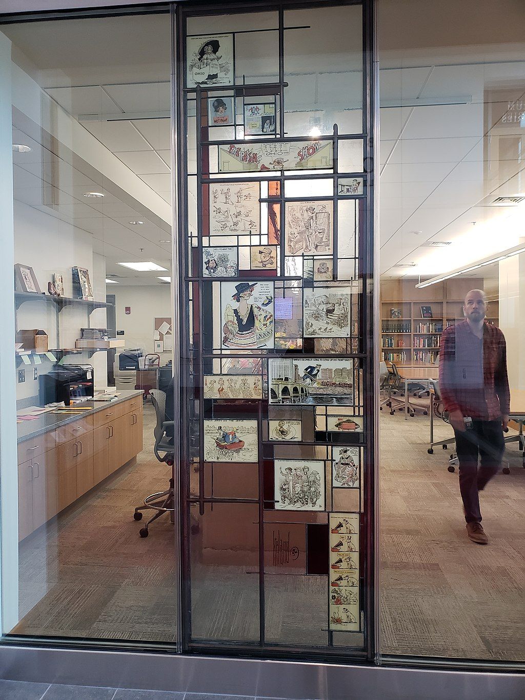 Reading room in Billy Ireland Cartoon Library & Museum