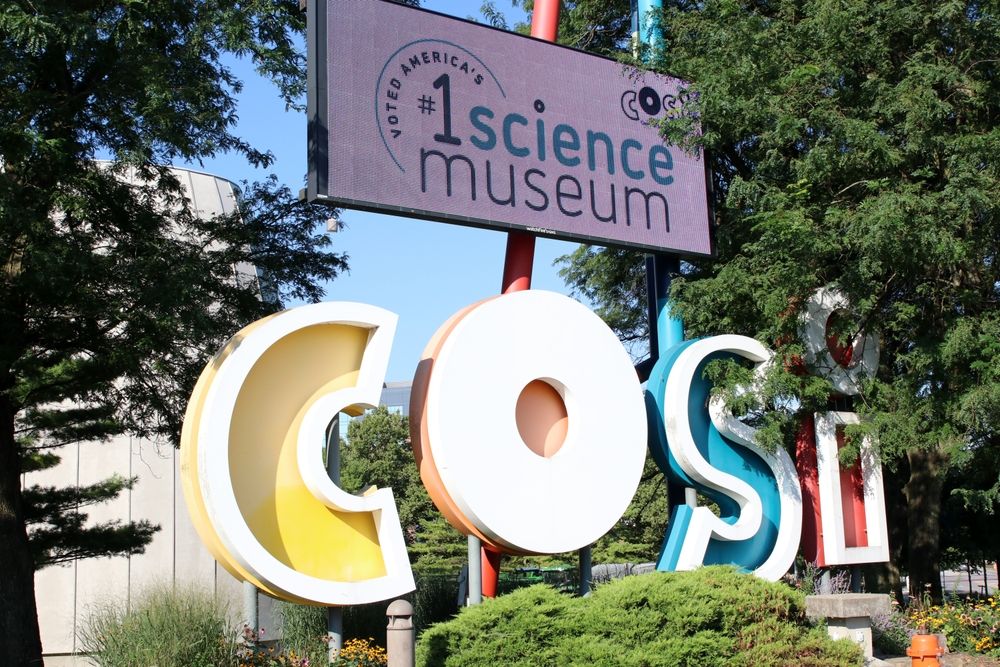 Signage of the Center of Science and Industry