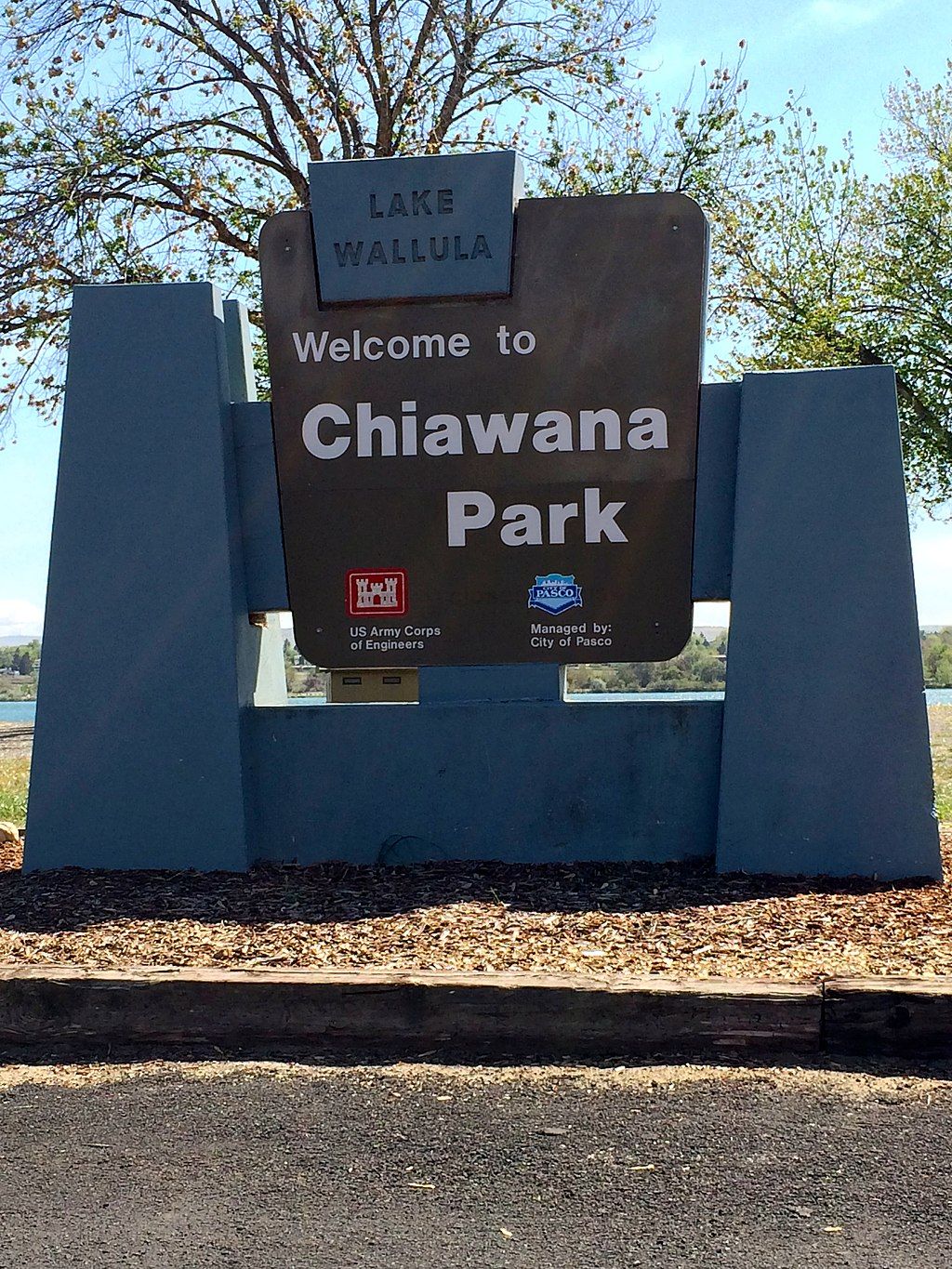 Welcome sign of Chiawana Park