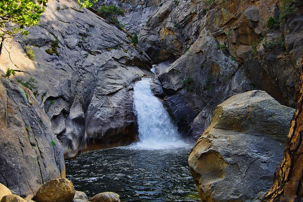 A waterfall at Kings Canyon National Park