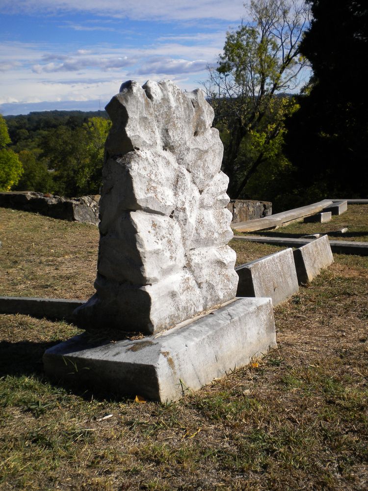 Unmarked gravestone at Myrtle Hill Cemetery