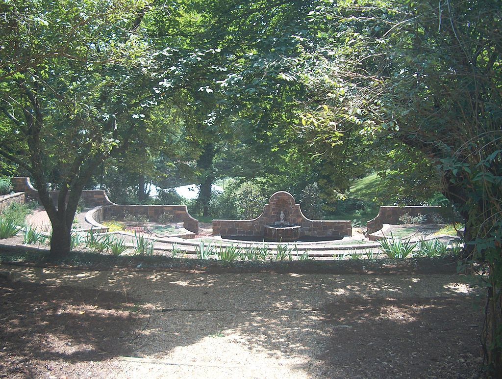 Sunken gardens at Oak Hill and The Martha Berry Museum