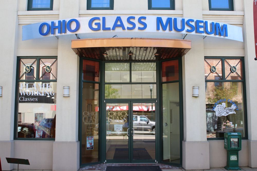 Exterior of the Ohio Glass Museum