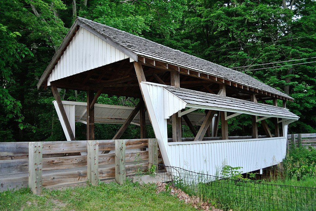 Exterior of The Rock Mill Covered Bridge