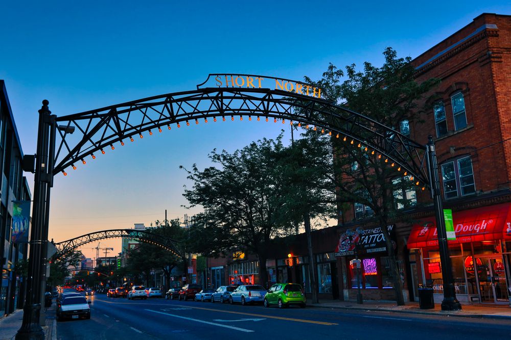 Night scene at Short North Arts District