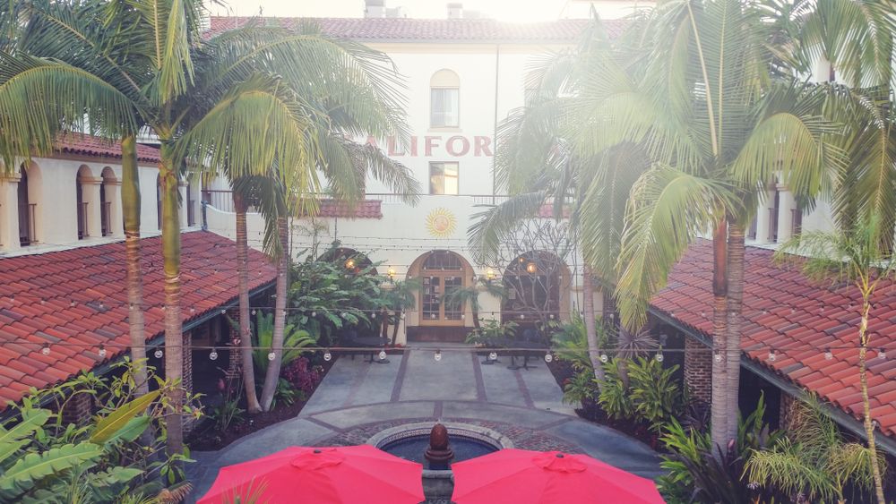 Inside plaza area of Villa del Sol
