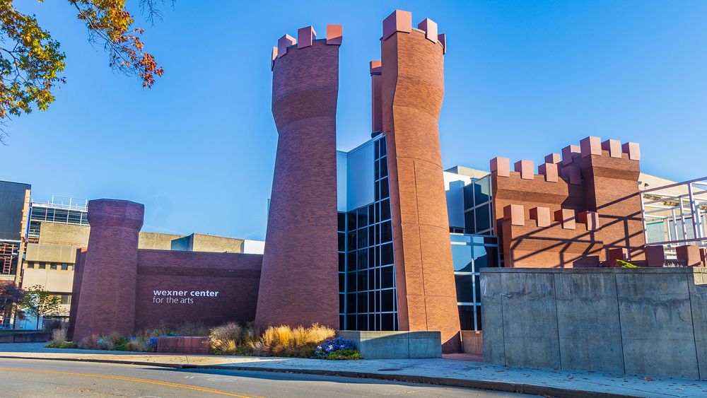 Exterior of Wexner Center for the Arts