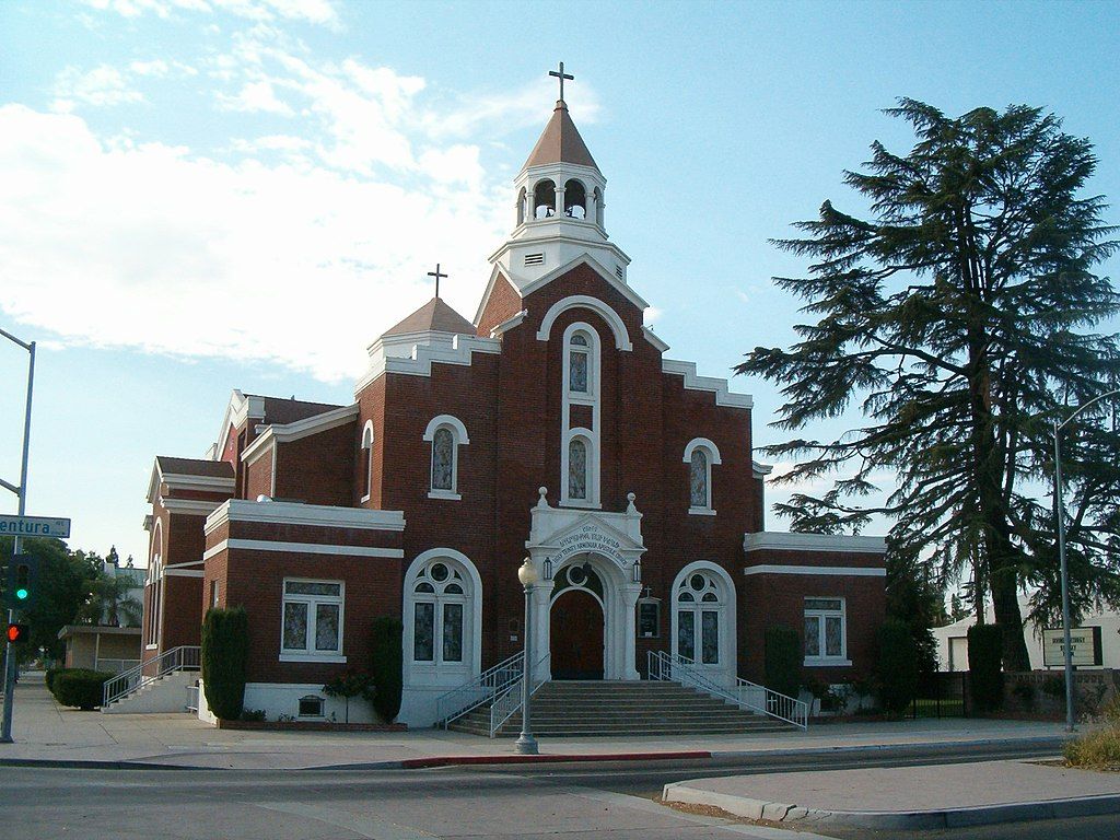 Front view of the Holy Trinity Armenian Apostolic Church