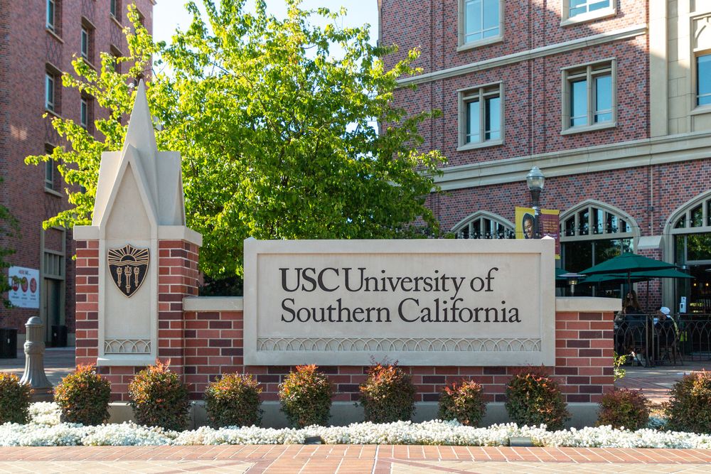 Signage of the University of Southern California