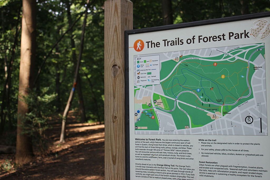 Trails of Forest Park map