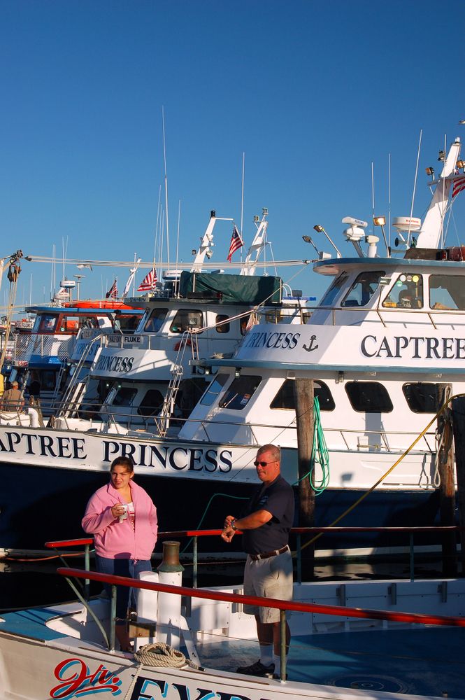 A marina at Captree State Park