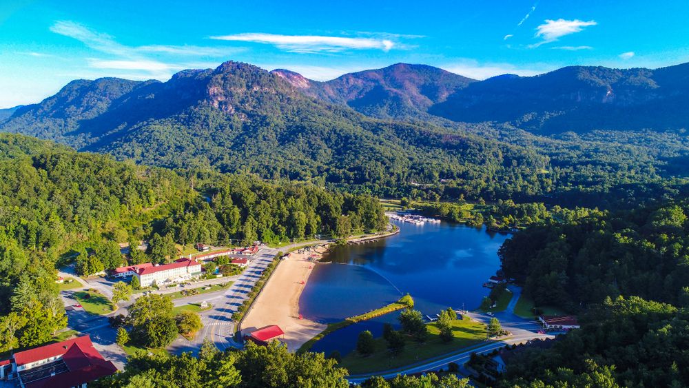 Aerial View of Lake Lure