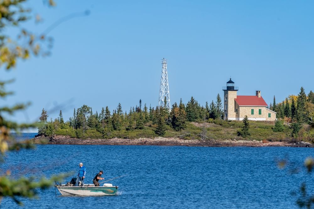 Fishing boat on Lake Superior