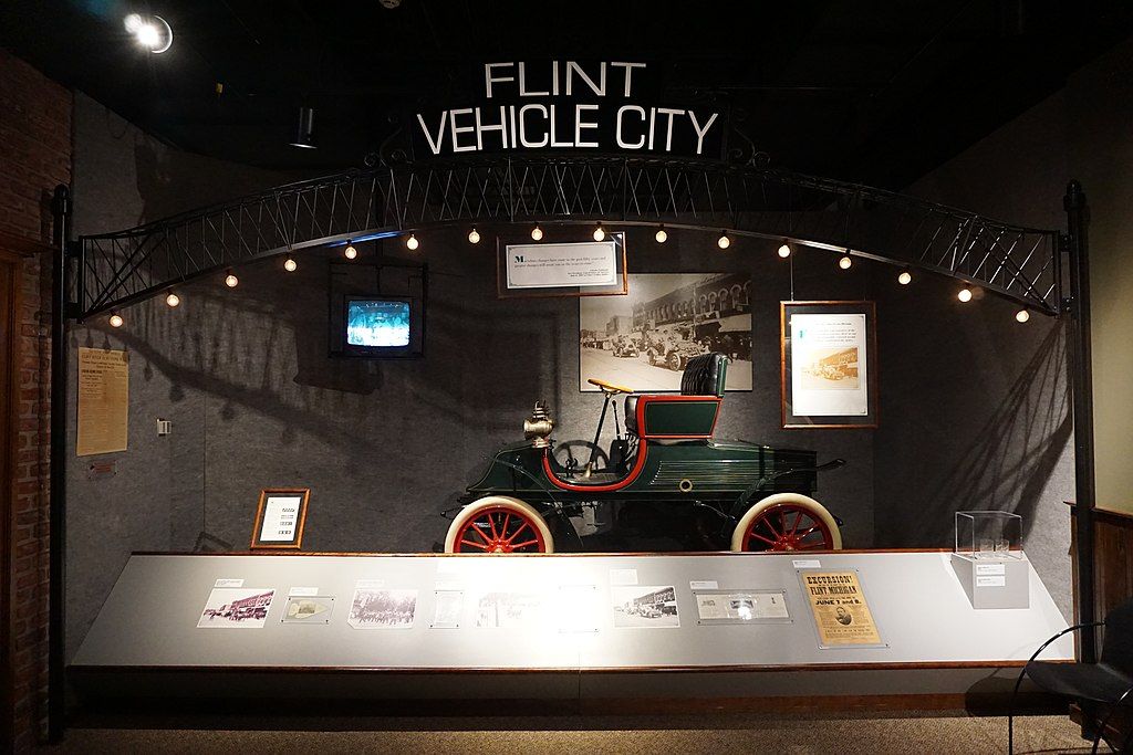 Vehicle display in Sloan Museum