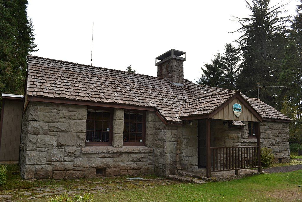 Historic caretaker's house at Jessie M. Honeyman Memorial State Park