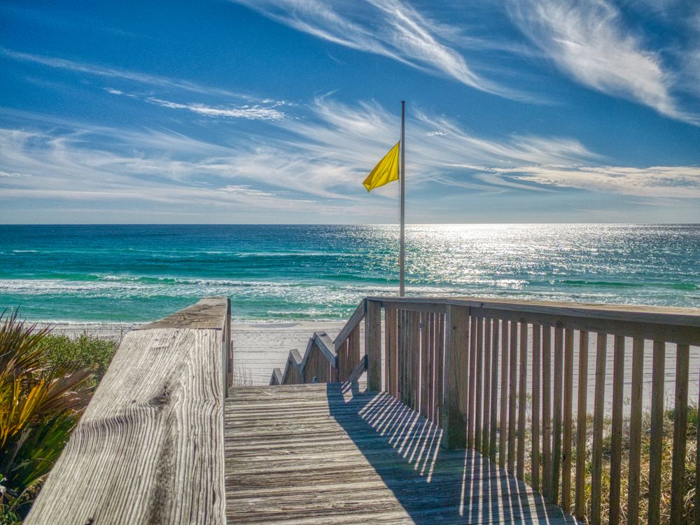 Entrance of Blue Mountain Beach