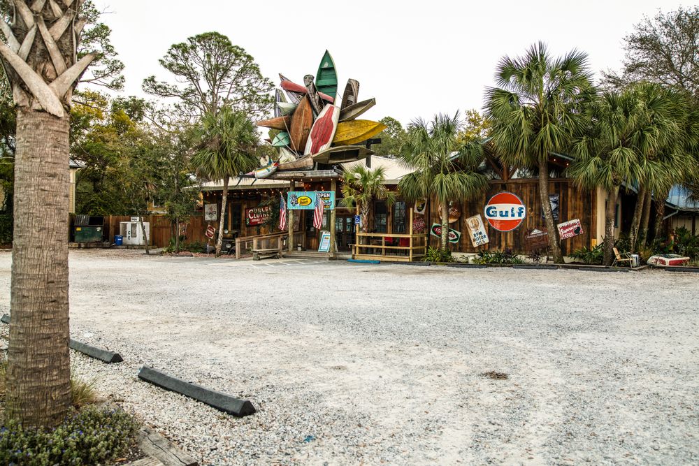 Exterior of a shop at Grayton Beach