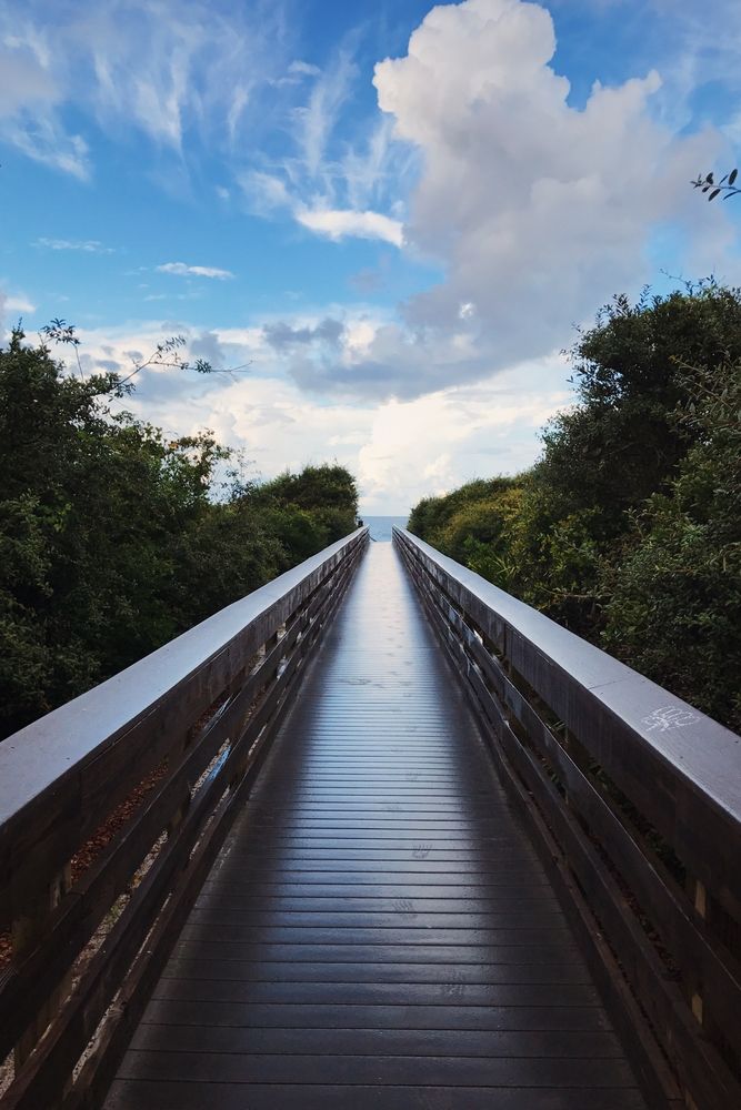 Boardwalk leading to Seagrove Beach