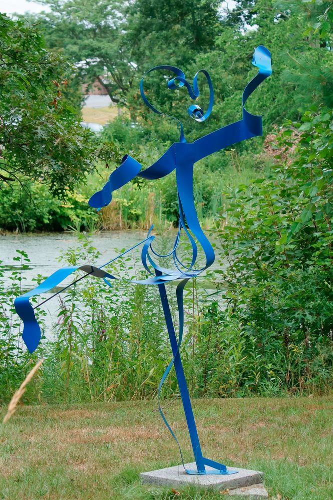 A sculpture at Franklin Sculpture Park