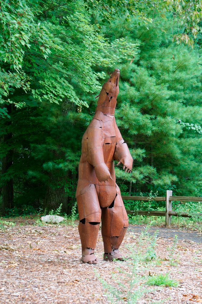 Sculpture on the grounds of Franklin Sculpture Park