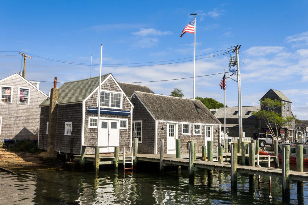 Edgartown houses at Martha's Vineyard