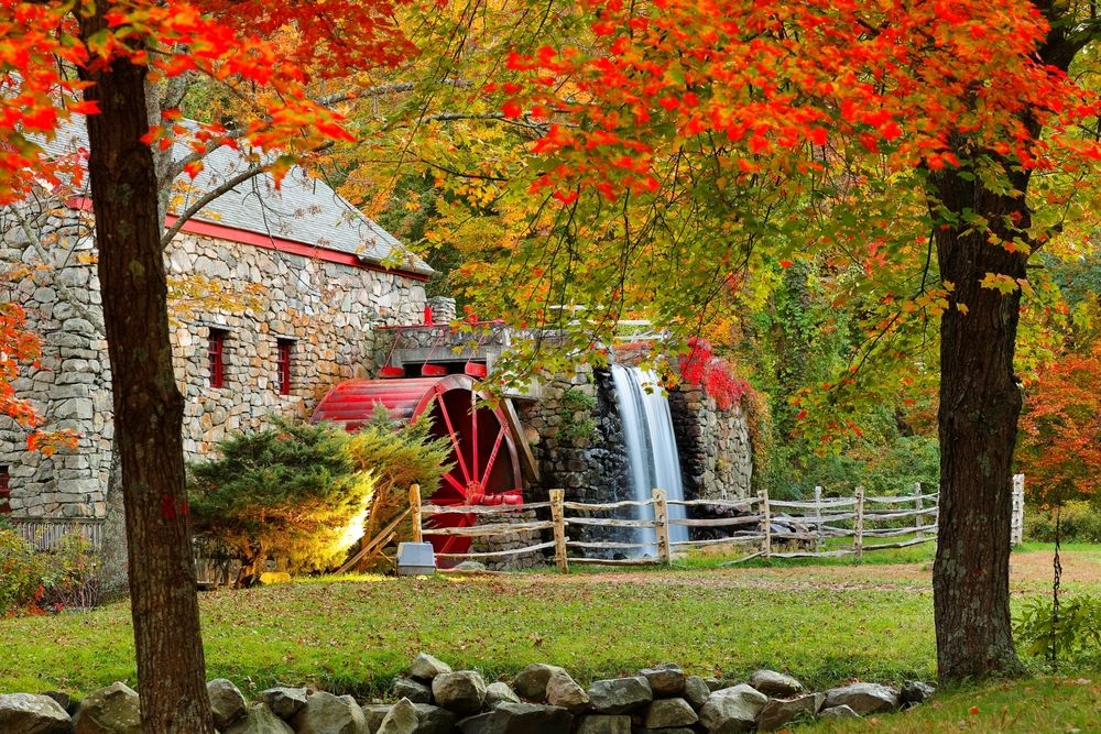 Grist mill at the Historic Wayside Inn