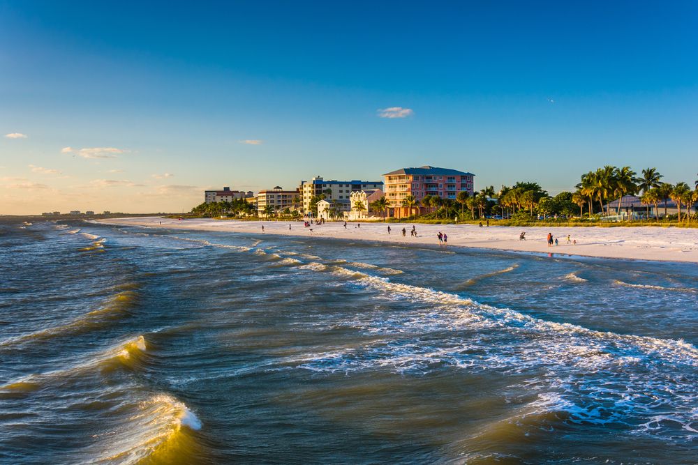 The waters of Fort Myers Beach