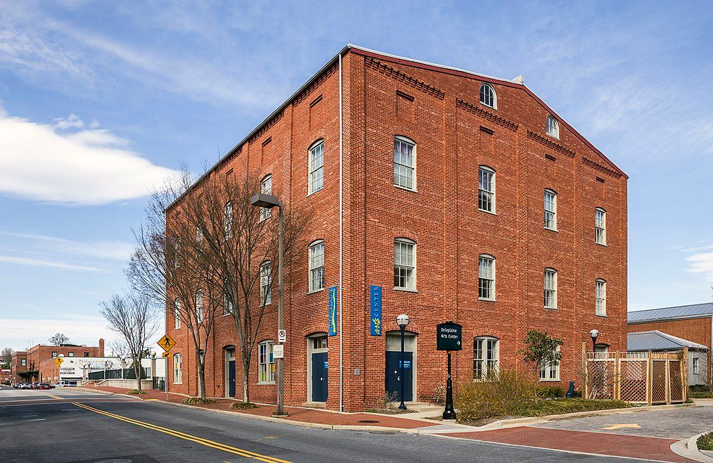 Exterior of Delaplaine Arts Center