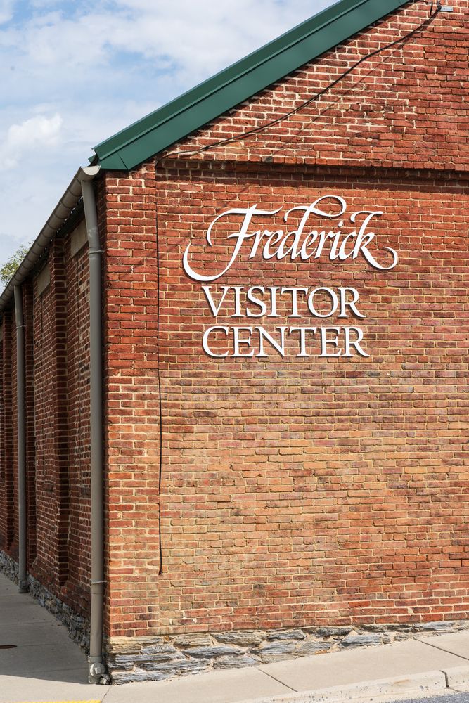 Building sign of Frederick Visitor Center
