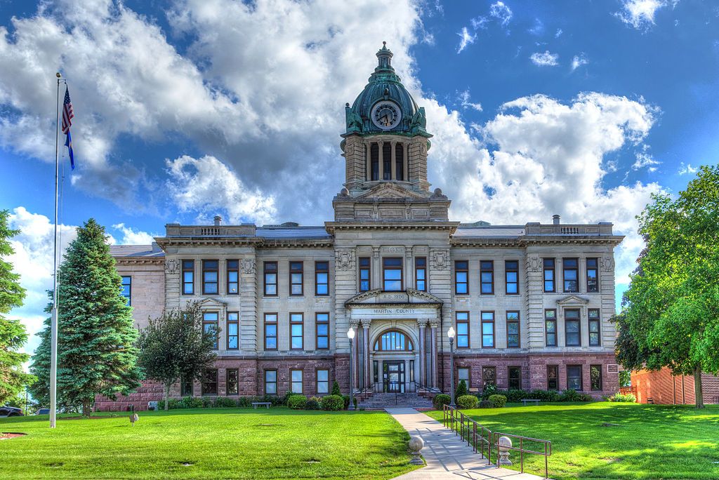Exterior of the Martin County Courthouse