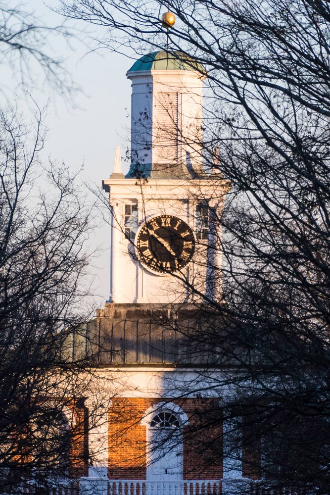 Clock tower of the Historic Market House