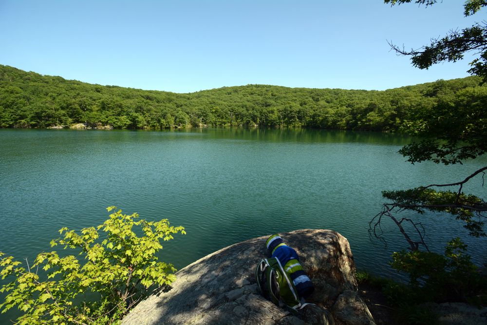 The waters of Beacon Reservoir