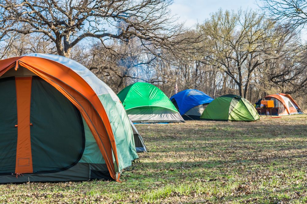 Camping at Dinosaur Valley State Park
