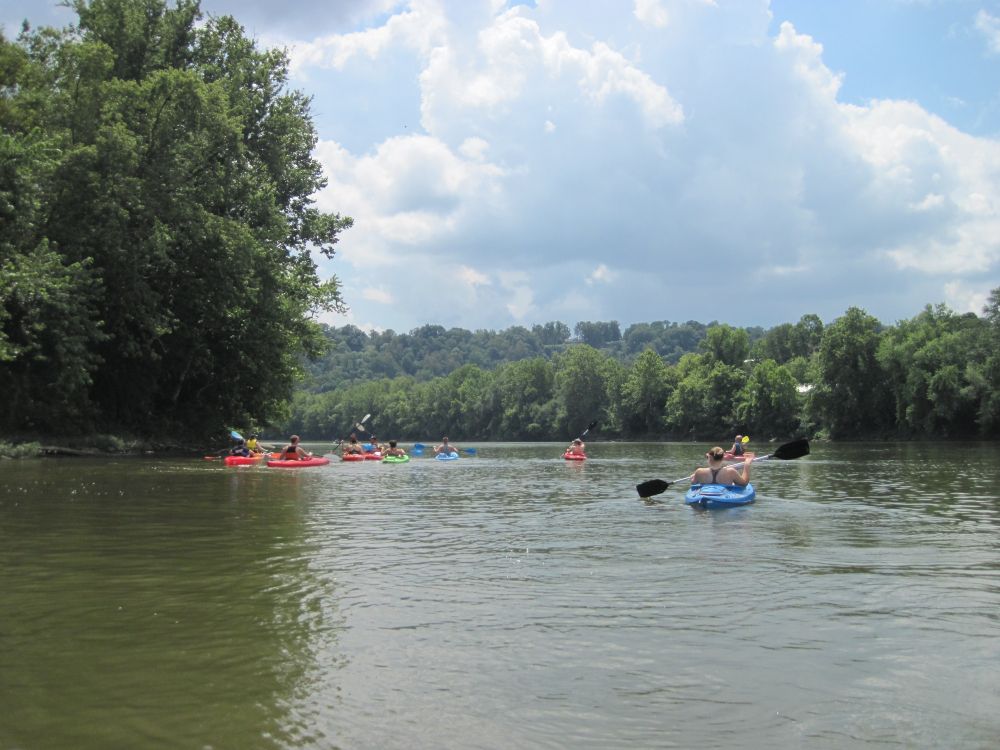 Kayaking at Muskingum River