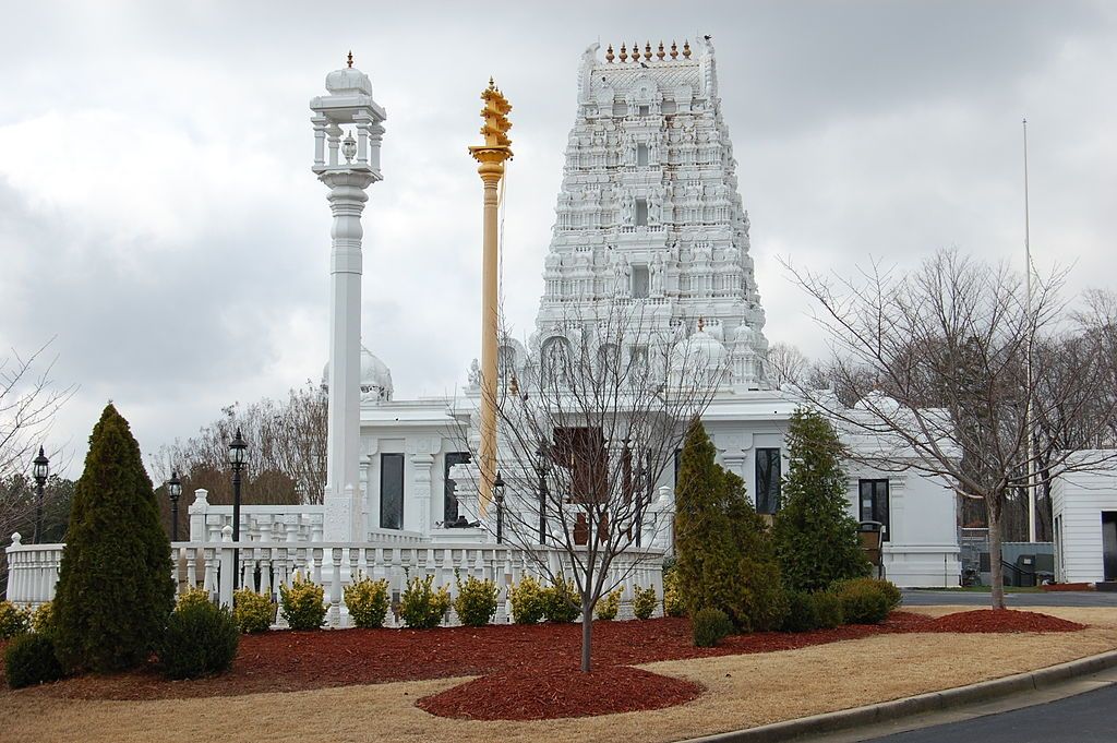 Front exterior of Hindu Temple of Atlanta