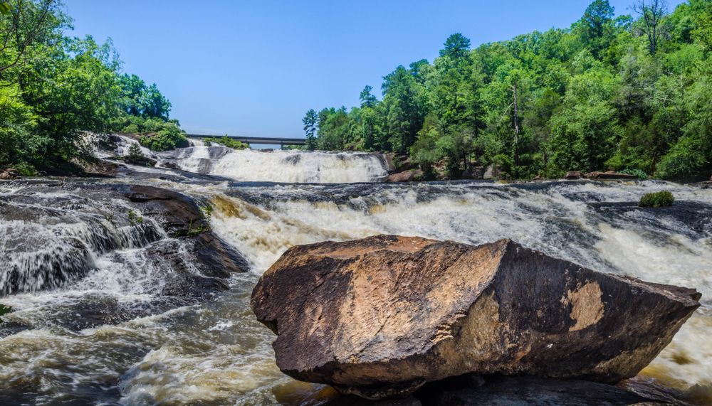 Rushing waters at High Falls State Park