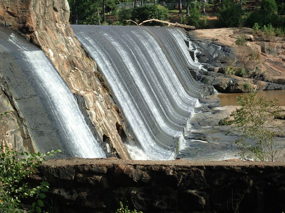 Waterfall dam at High Falls State Park