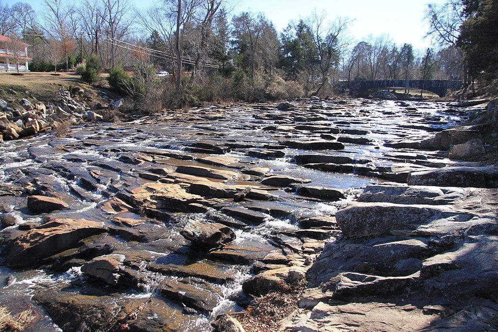 Rushing waters at Indian Springs State Park