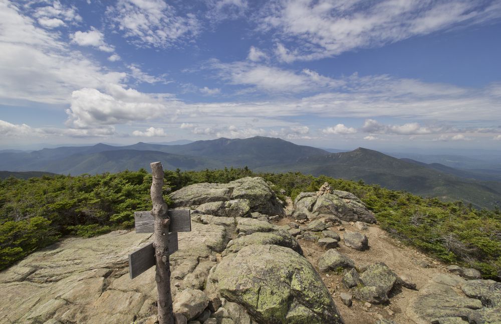 Overlooking view of Franconia from the South Twin Mountain.