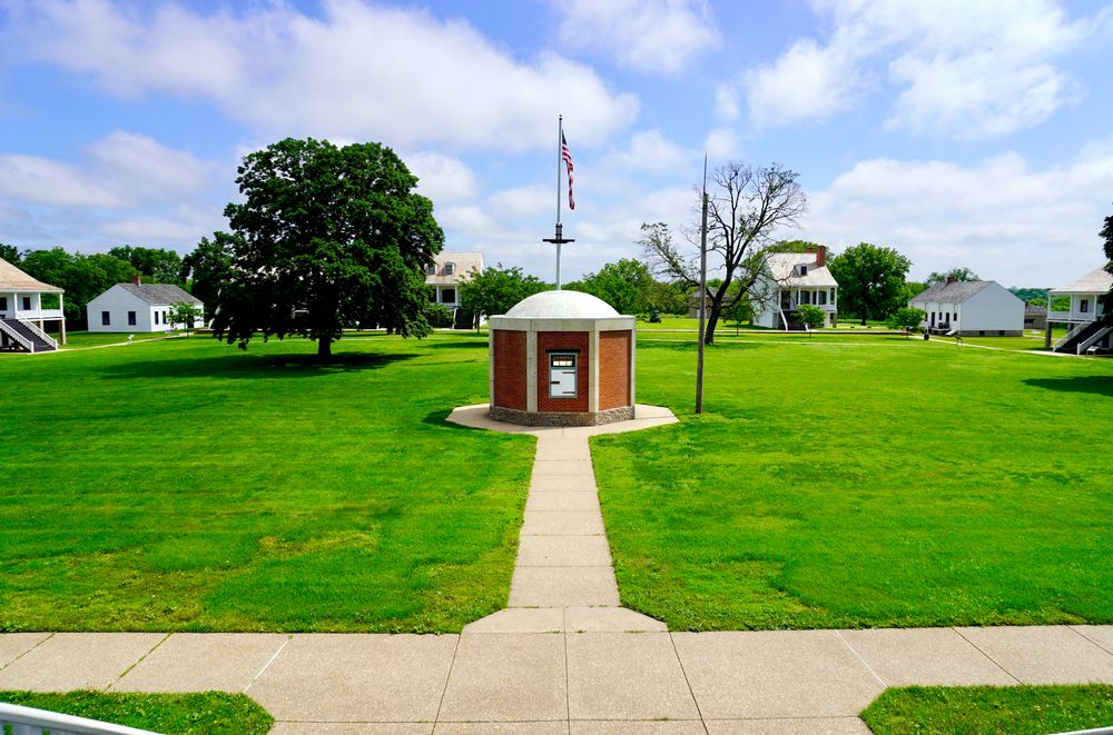 The grounds of Fort Scott National Historic Site