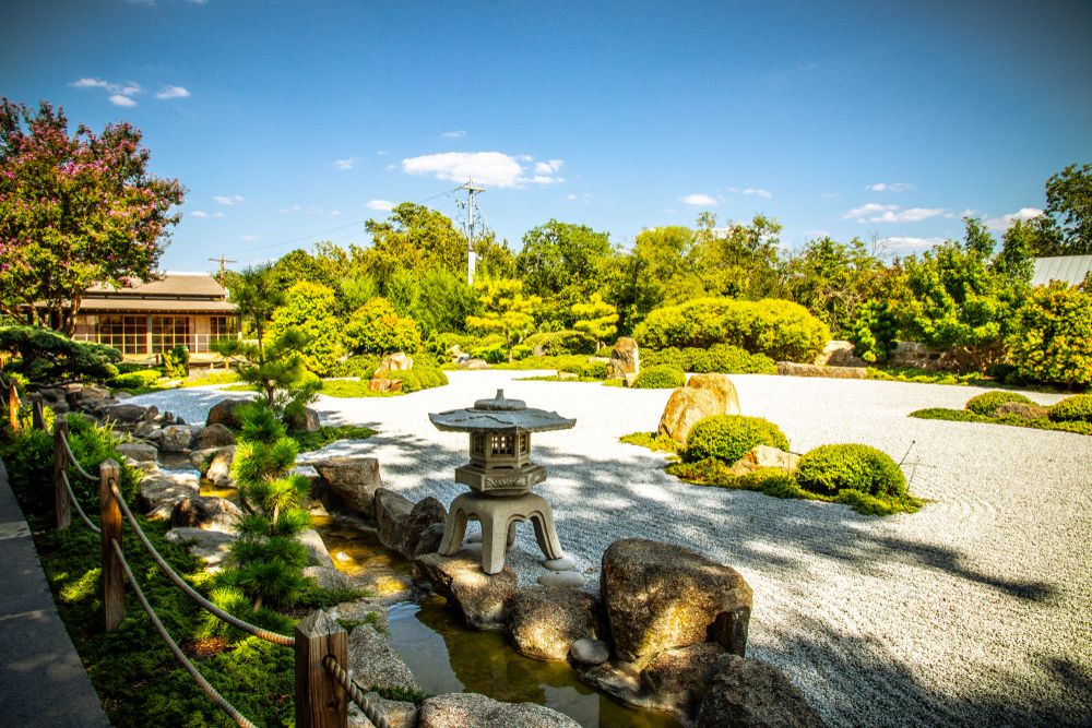 Landscape of Japanese Garden of Peace