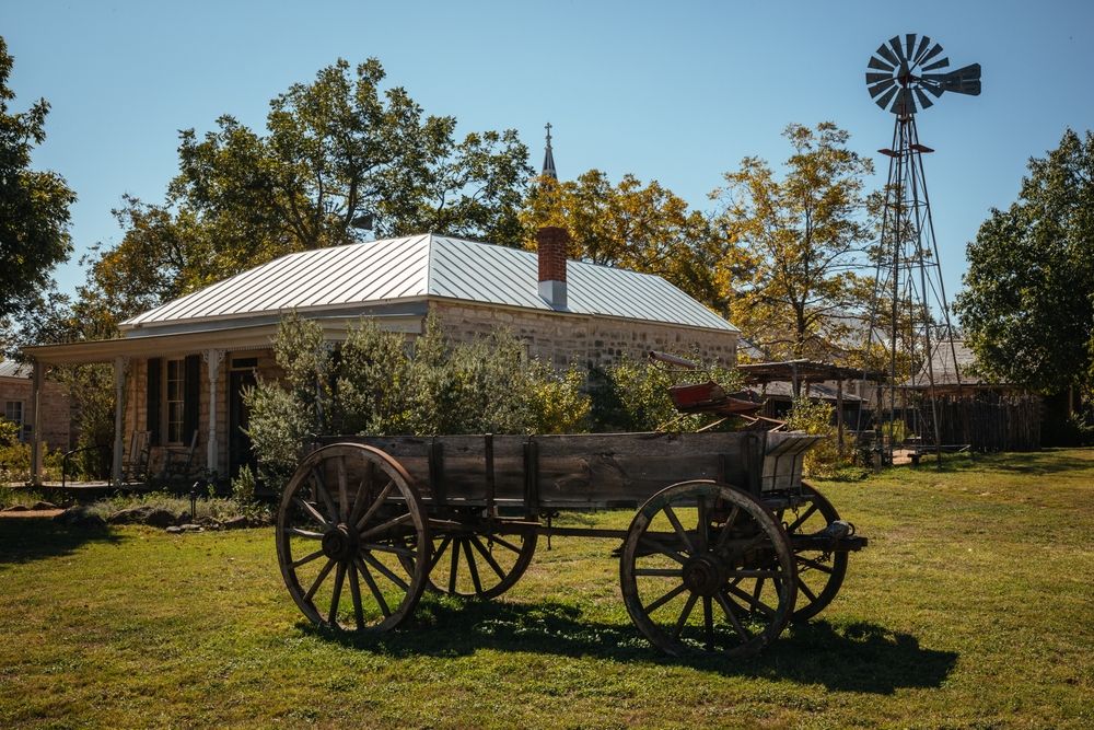 An old wagon at Pioneer Museum