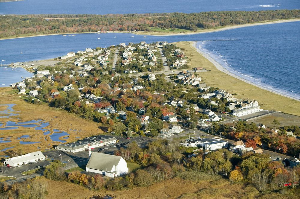 Aerial view of Pine Point Beach